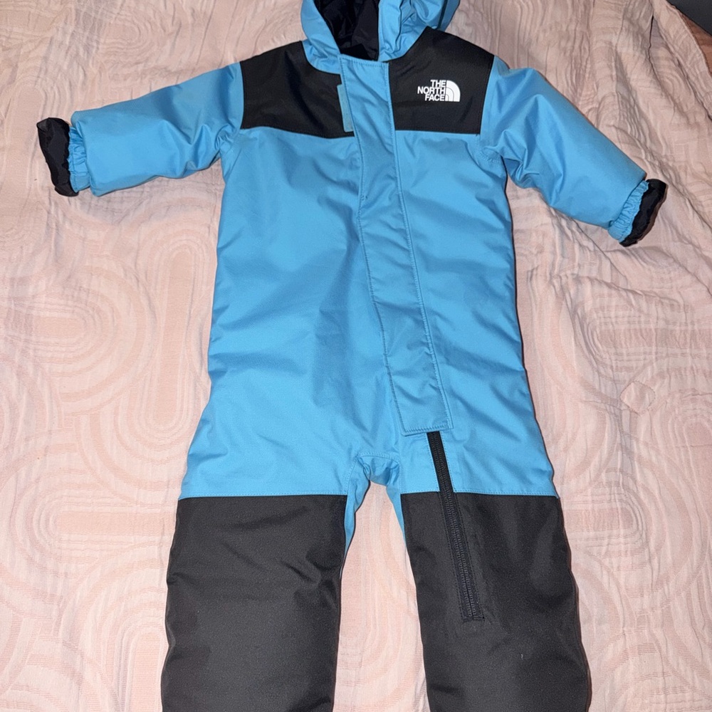 The North Face Kids' Blue and Black Winter Suit